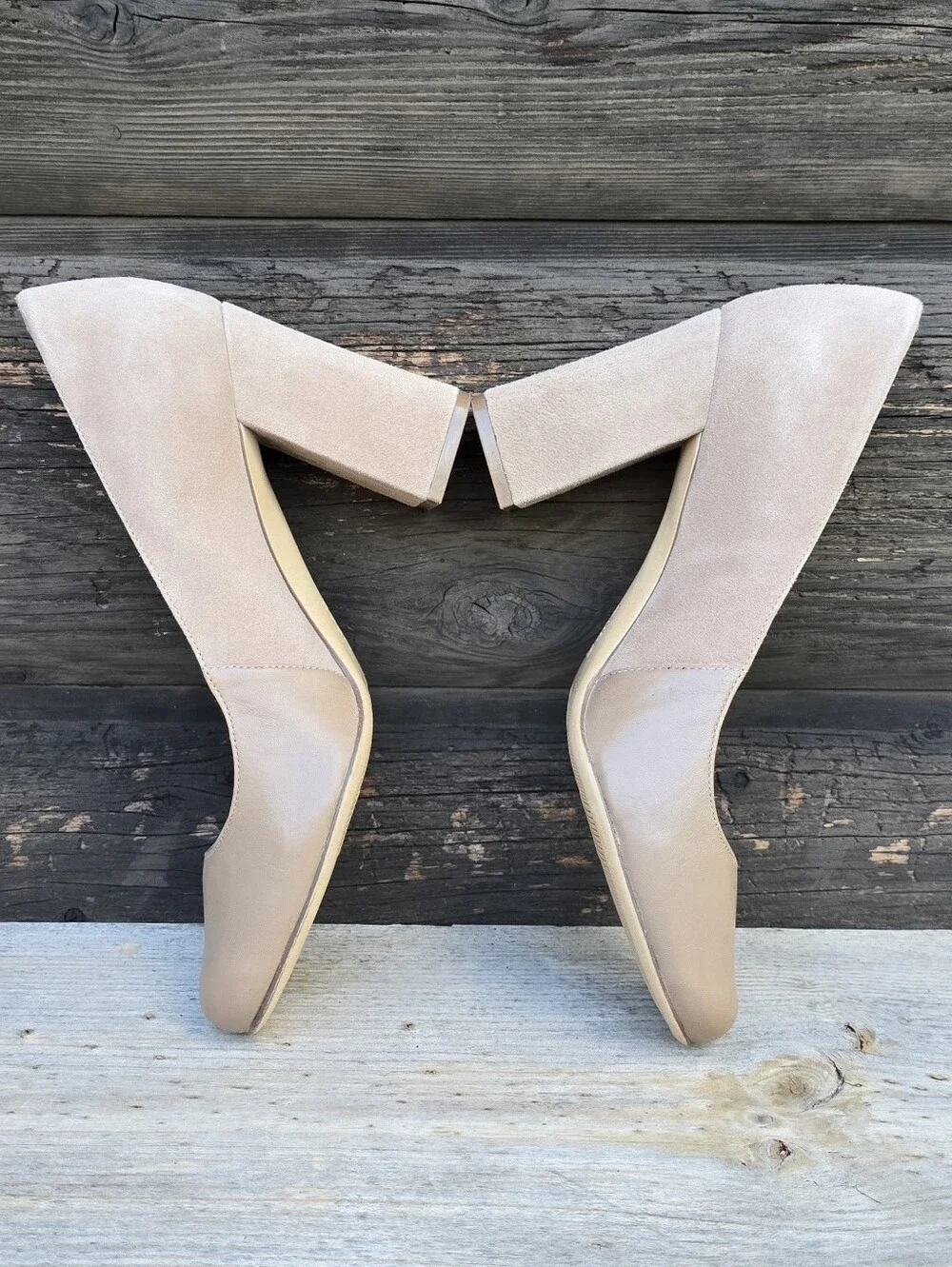 Naturalizer Rhea Office Siren Minimalist Suede Block Heel Comfort Pumps 8M